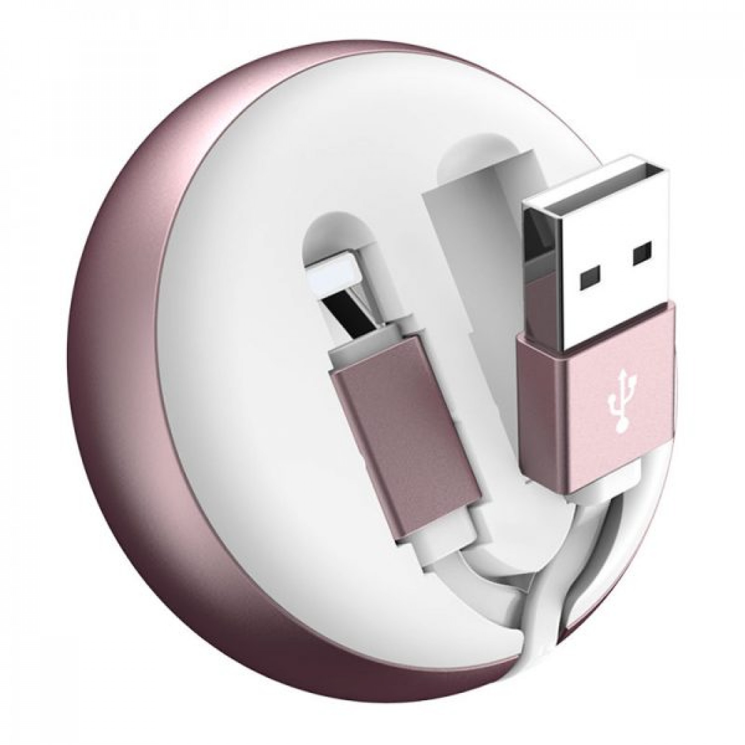 BENKS RETRACTABLE LIGHTNING CABLE ROSE GOLD